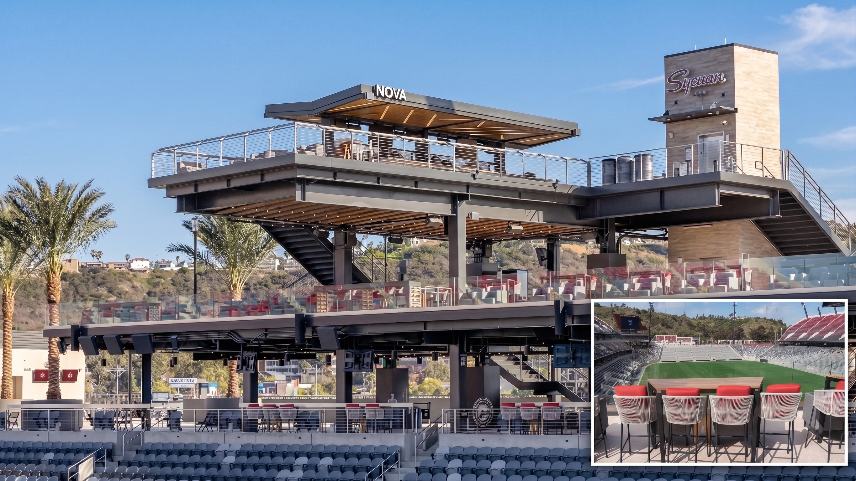 Sycuan Piers Loge Boxes at Snapdragon Stadium