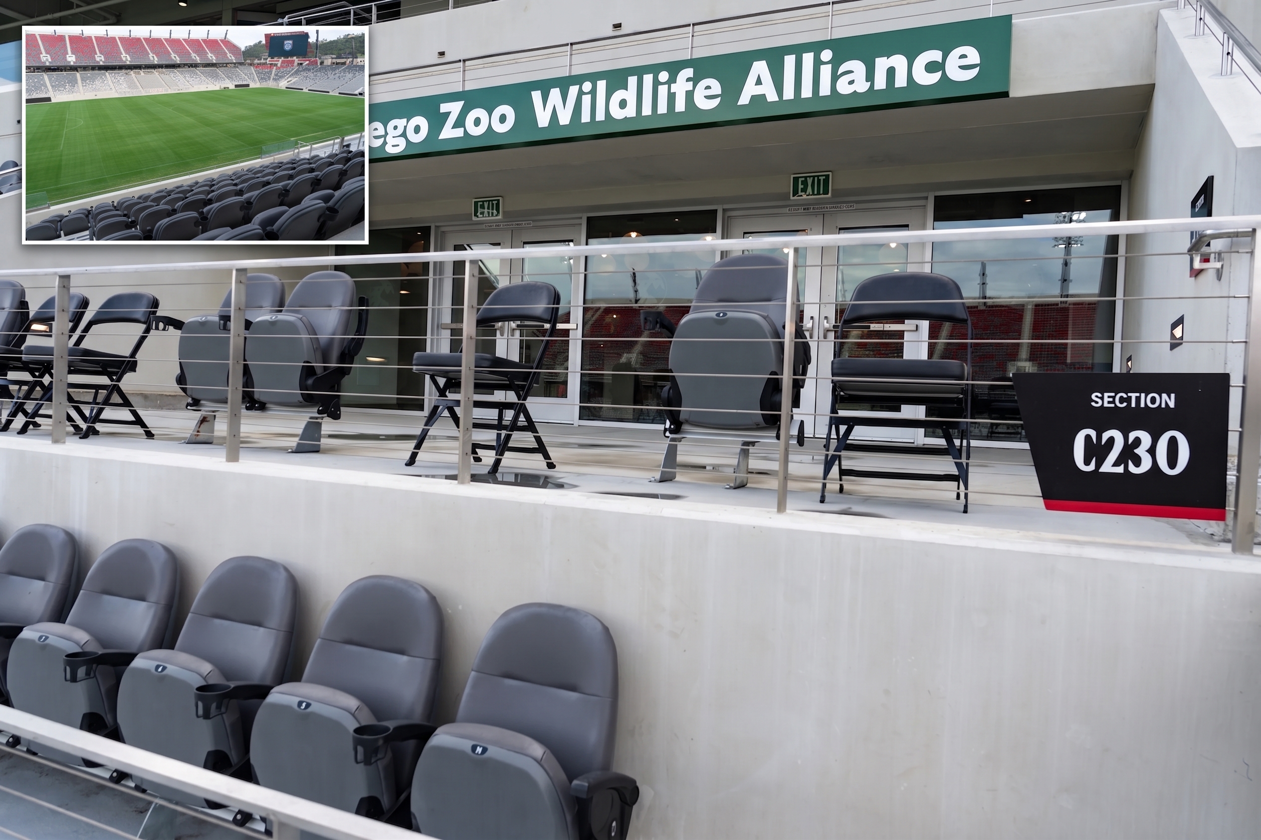 West Club San Diego Zoo Wildlife Alliance Club at Snapdragon Stadium