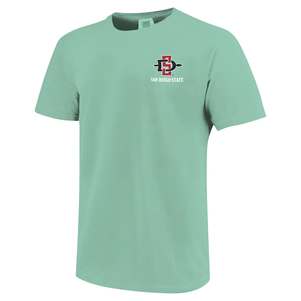 sdsu light green tee